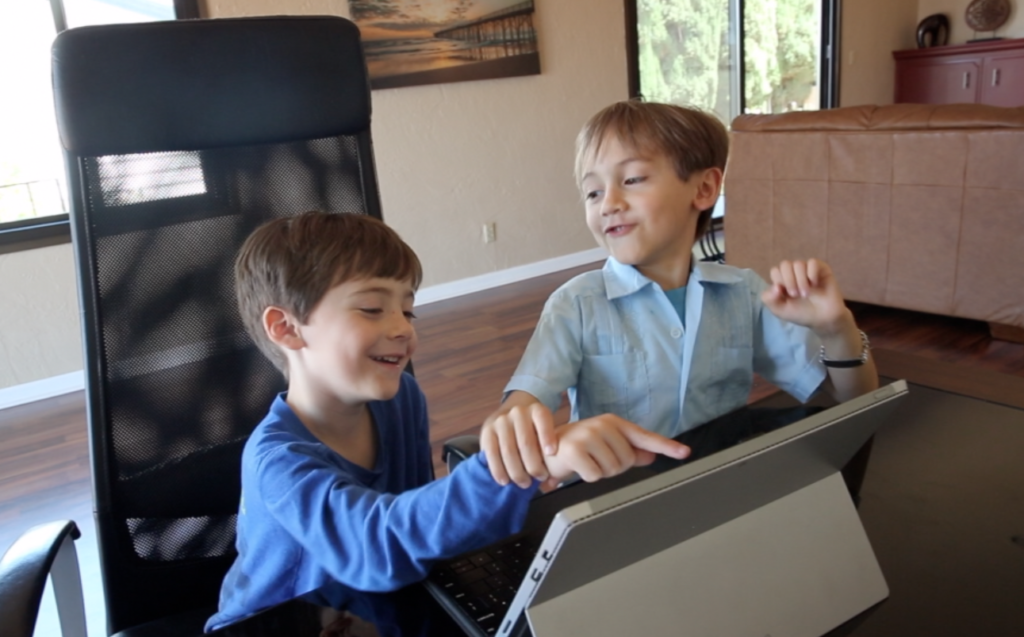 Video shot shows Walt trying to stop Joey from clicking on a malicious link.

